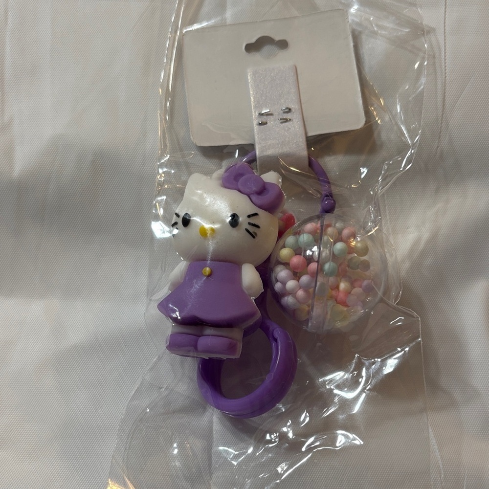 Hello Kitty Purple Keychain/Bag Charm